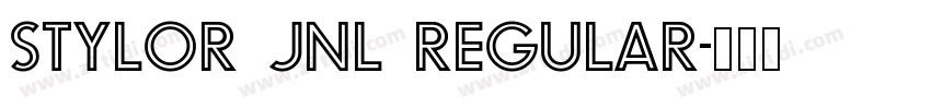 Stylor JNL Regular字体转换